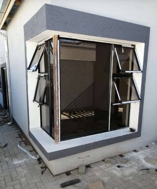 Aluminium top-hung windows, Namibia